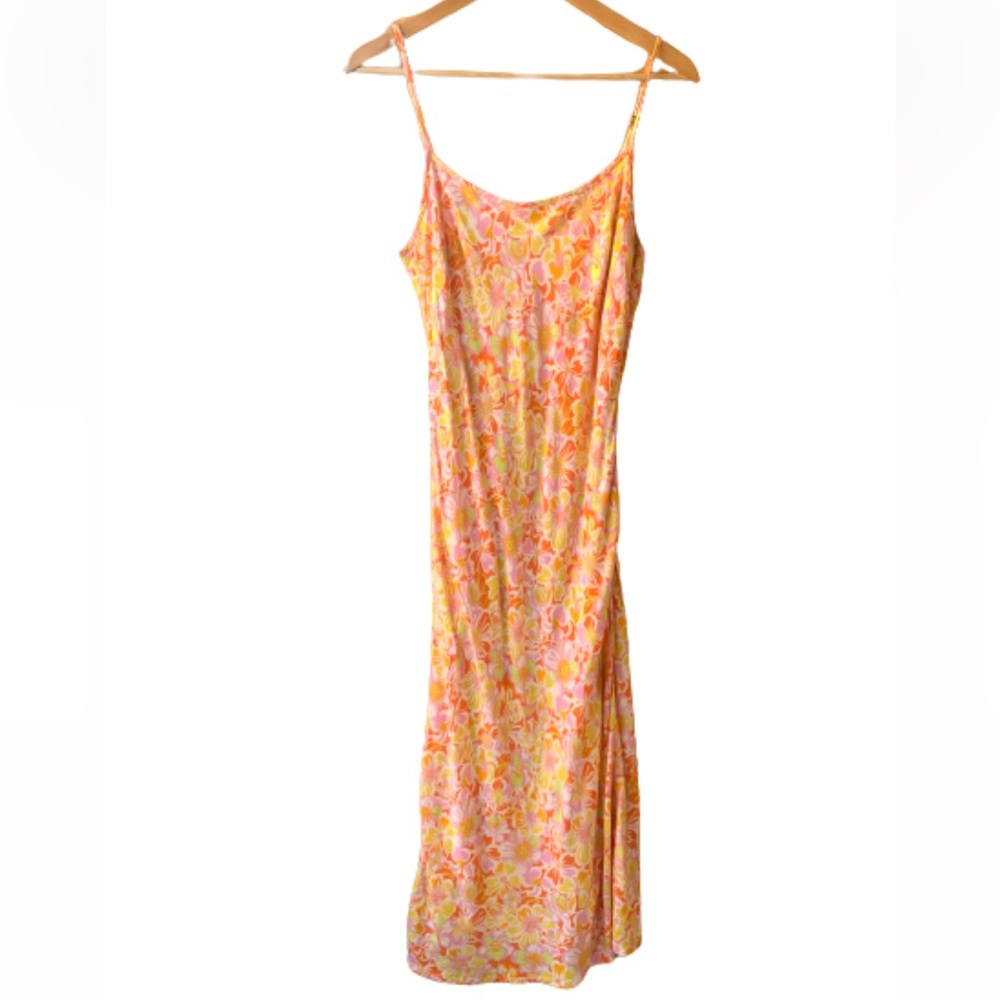 👉Vintage Very Pretty 🌼 RHYTHM Calf Length Dress Hawaiian